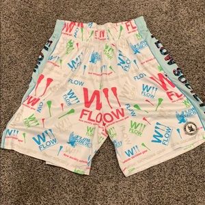 Designed athletic lacrosse shorts
